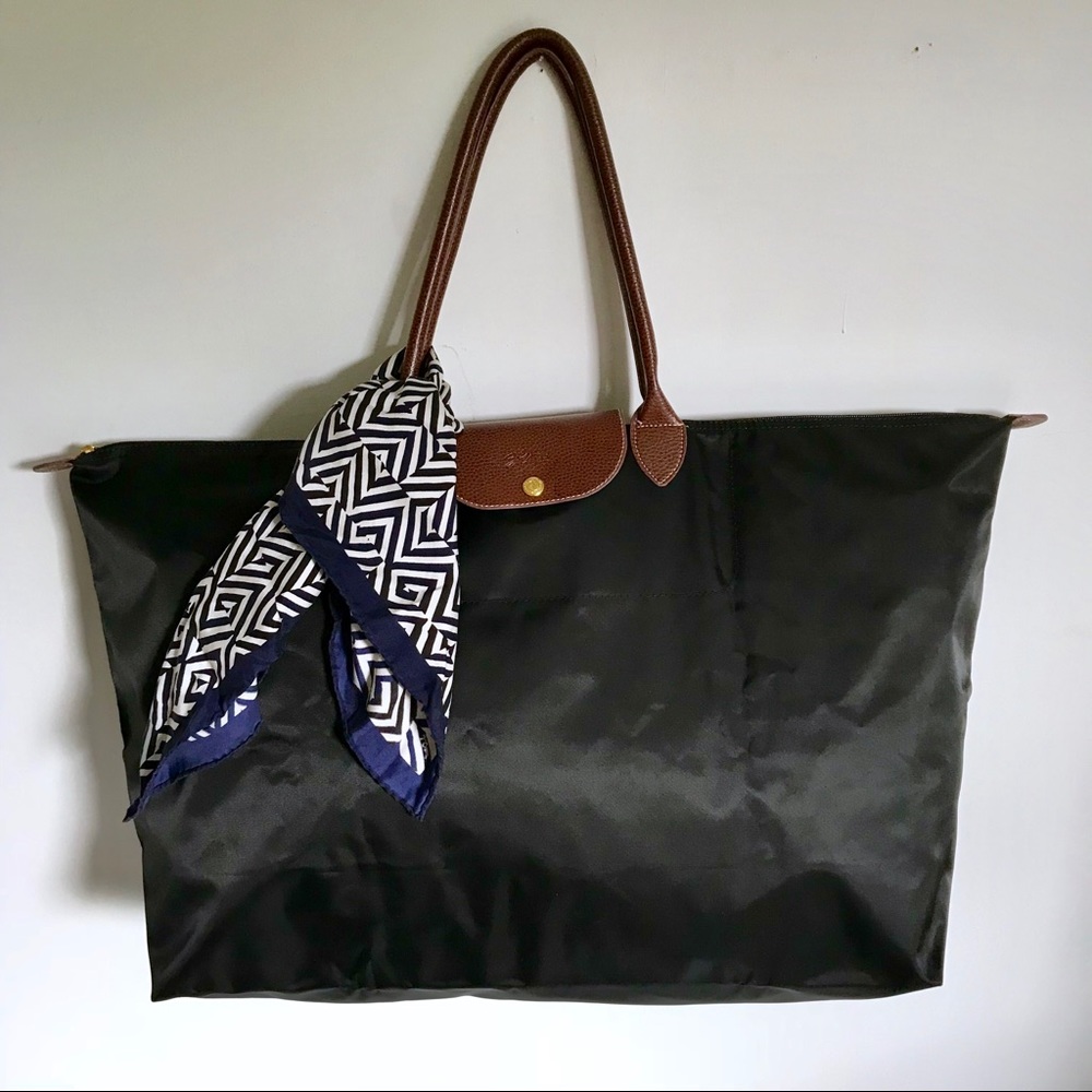 *NEW* Black Longchamp Travel Tote